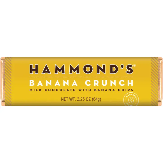 Hammond's Candies - Banana Crunch Milk Chocolate Bar 2.25oz - OC41712