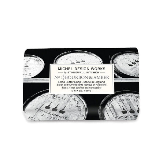 Michel Design Works - Bourbon & Amber Medium Bath Soap Bar 6.7oz 858399