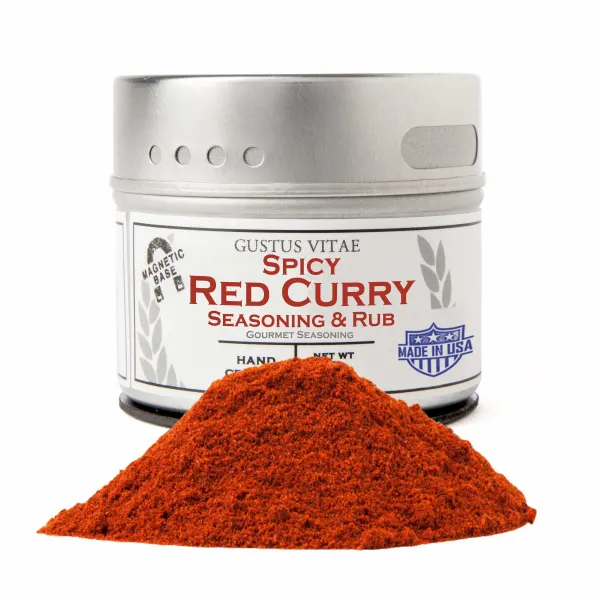 Gustus Vitae Spicy Red Curry Seasoning - Tin