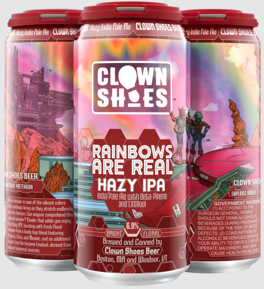 Clown Shoes - Rainbows Are Real Hazy IPA 16 oz 4 Pack Can 605566