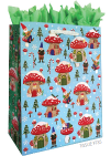 Jillson & Roberts - Large Totes - Holiday Gnomes - XLT546