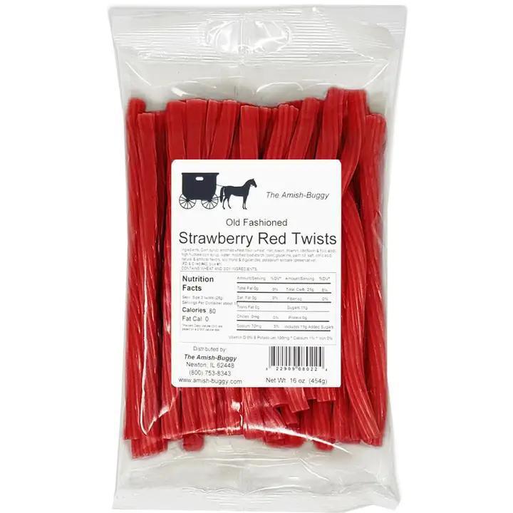 Arndt's Fudgery -  Licorice Twists Red Strawberry 16 oz. Bag