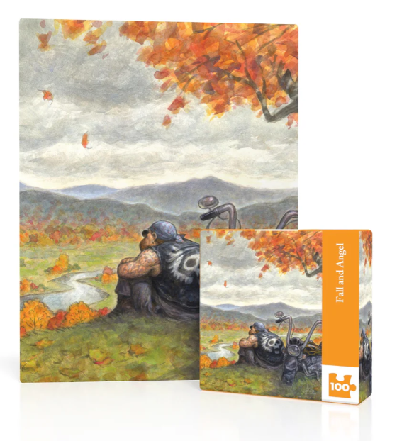 New York Puzzle Company - Fall and Angel Mini - NPZDS2504