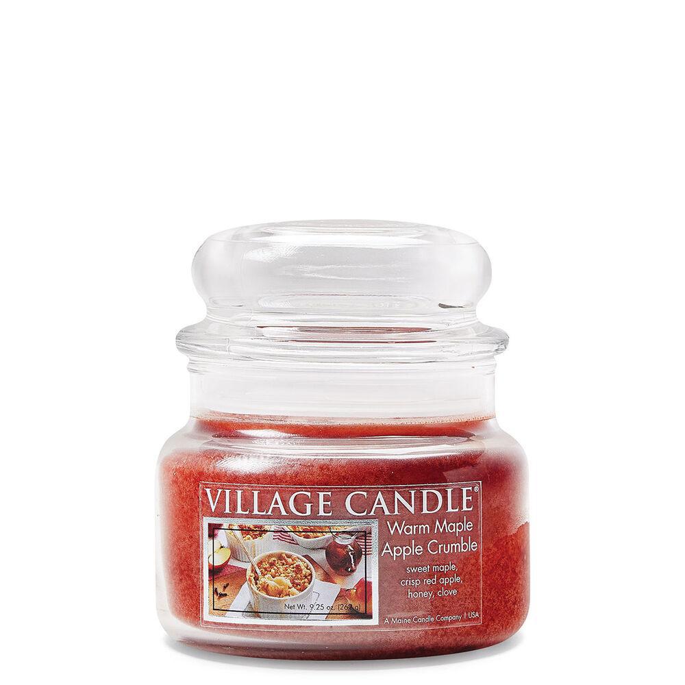 Stonewall Kitchen - Village Candles - Warm Maple Apple Crumble - Small Glass Dome - 9.25 oz 4110241