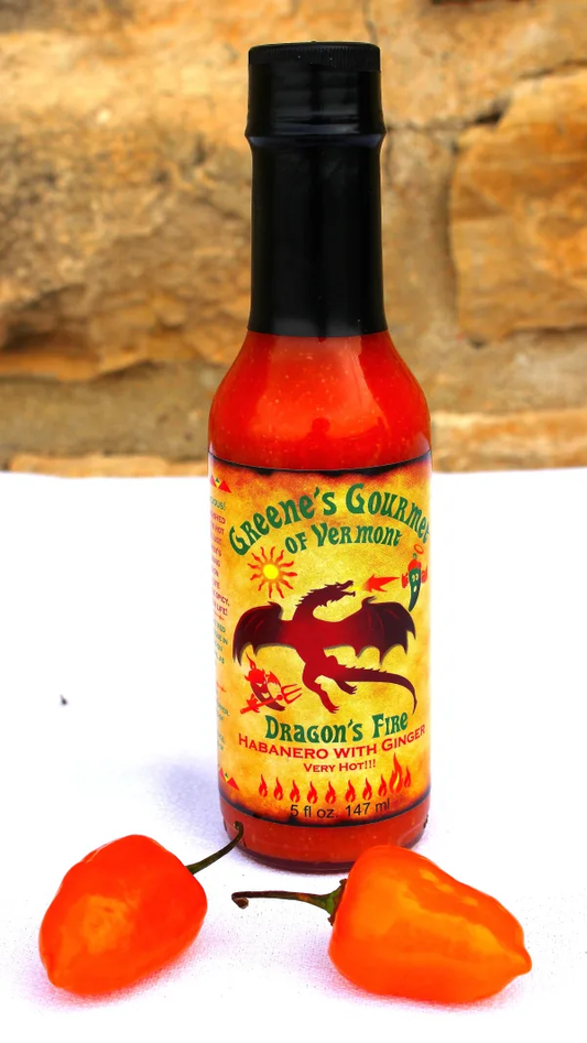 Greene's Gourmet Hot Sauce Dragon's Fire 5 oz DISCO