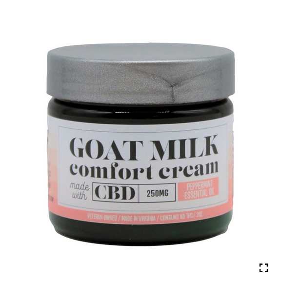 Bates Family Farm - 2oz CBD Goat Milk Comfort Cream - Peppermint 250MG