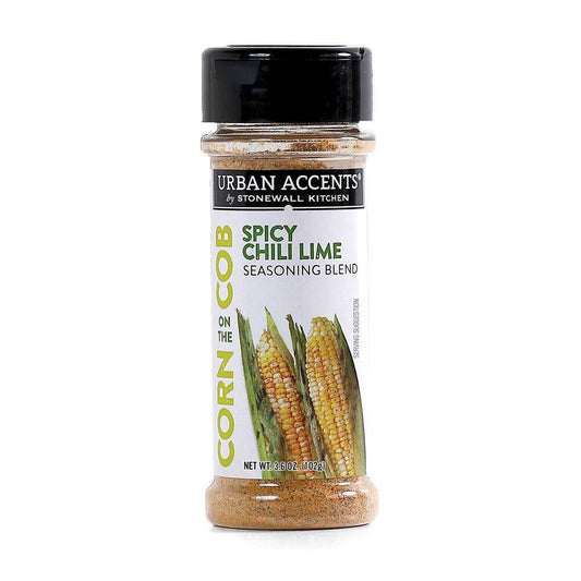 Stonewall Kitchen Spicy Chili Lime Corn on the Cob Seasoning Blend 3.6 oz shaker 370226 DISCO