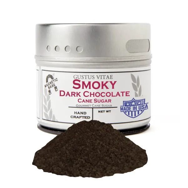 Gustus Vitae Smoky Dark Chocolate Cane Sugar - Tin