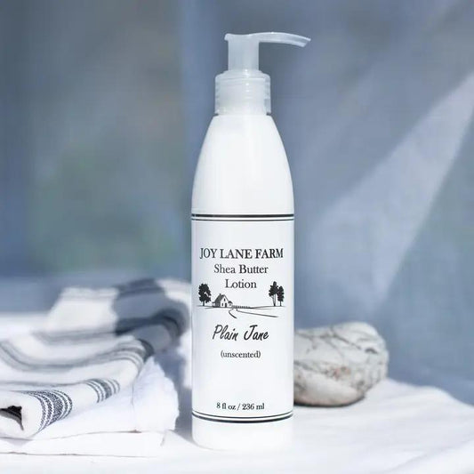 Joy Lane Farm -  Plain Jane - Unscented Shea Butter Lotion 8 oz