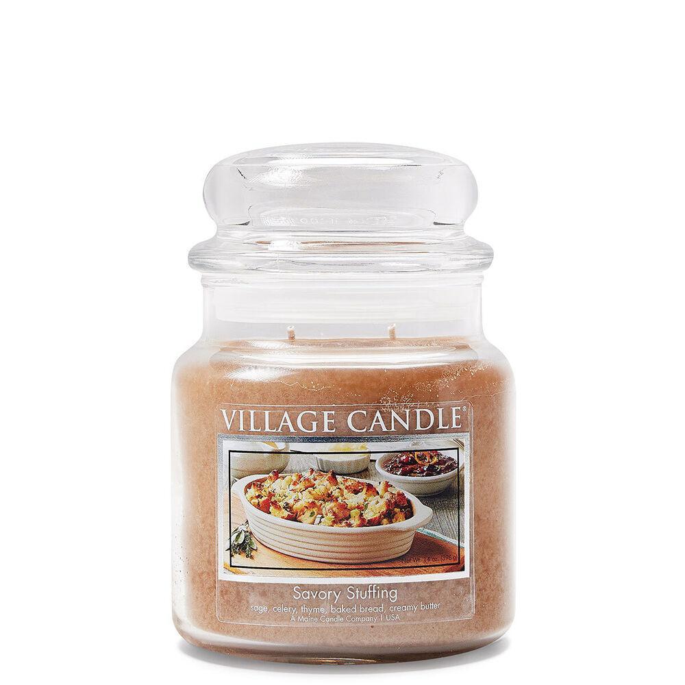 Stonewall Kitchen - Village Candles - Savory Stuffing - Medium Glass Dome - 14 oz 4160313