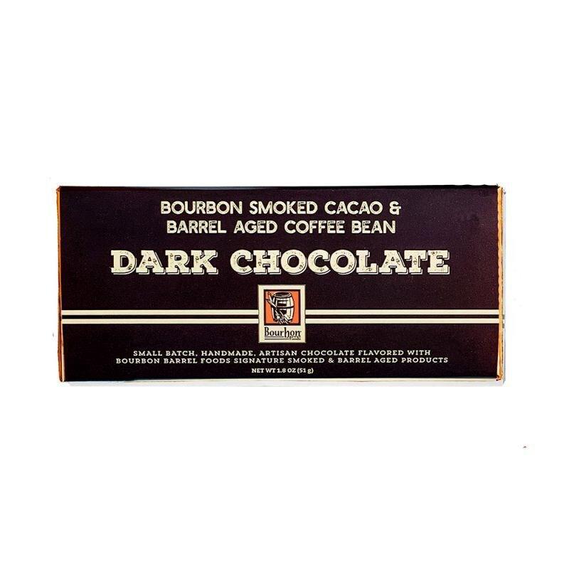 Bourbon Barrel - Dark Chocolate Bar with Bourbon Smoked Cacao Nibs 1.8oz CH-CCDARK