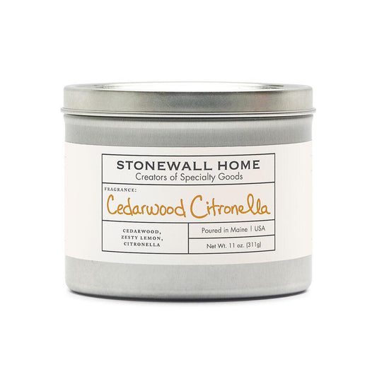 Stonewall Kitchen Cedarwood Citronella 11 oz tin 651303