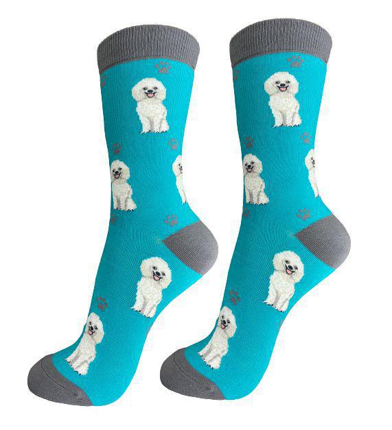 E&S Pets - Poodle White Full Body Socks 800 FB-28