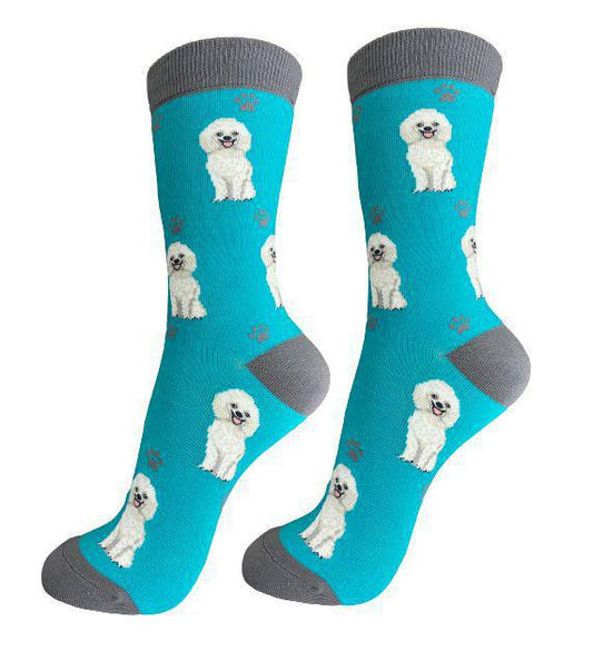 E&S Pets - Poodle White Full Body Socks 800 FB-28