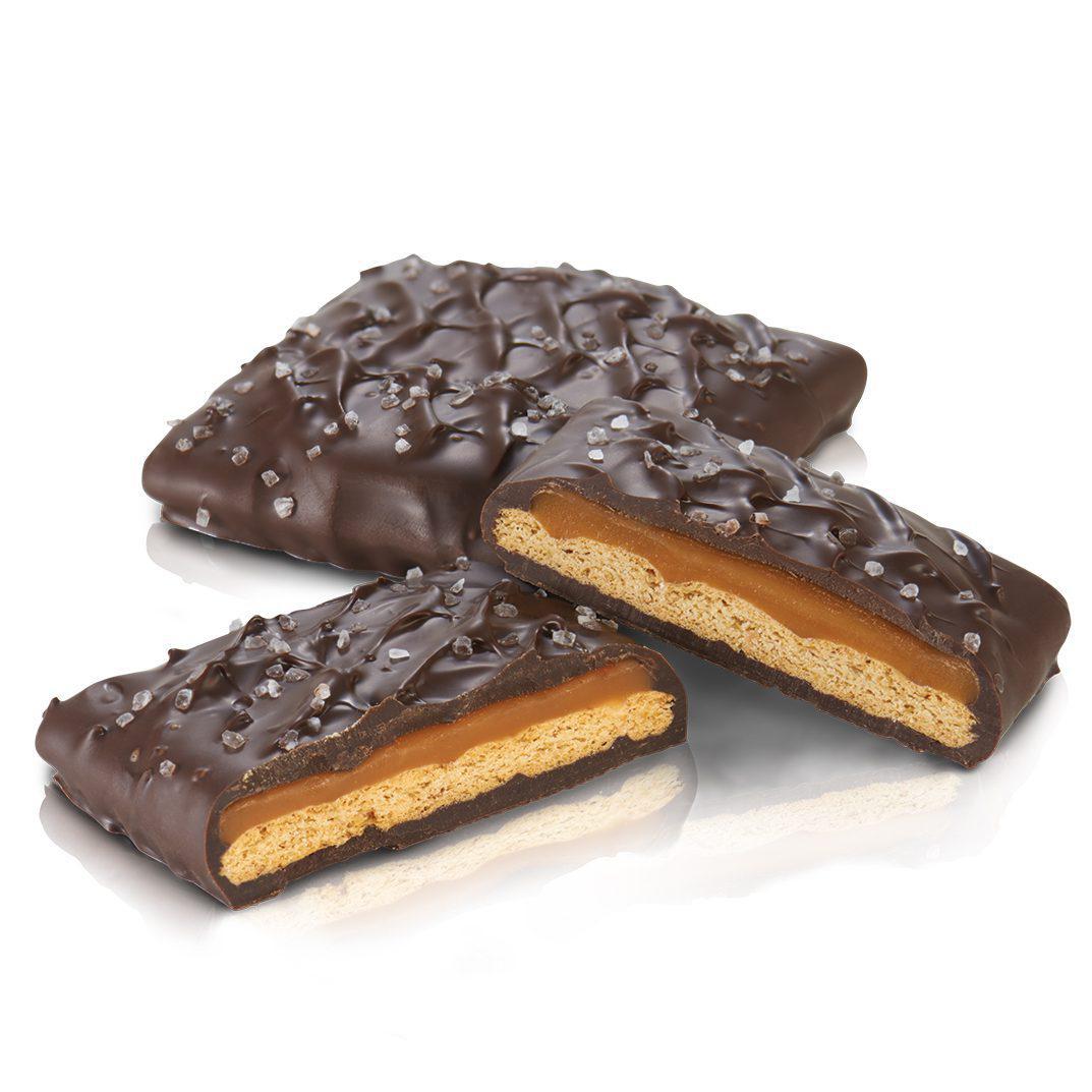 Abdallah Candies - Sea Salt Caramel Graham Crackers - Dark Chocolate 3139L