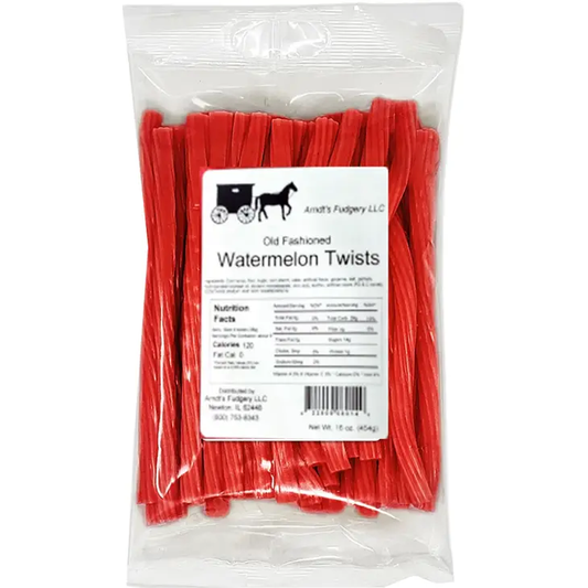 Arndt's Fudgery -  Licorice Twists Watermelon 16 oz.