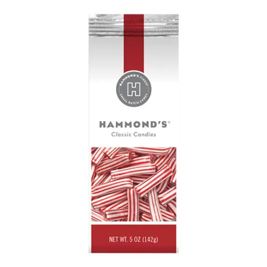 Hammond's Candies - Peppermint Straws Filled with Chocolate 5oz - ST52815