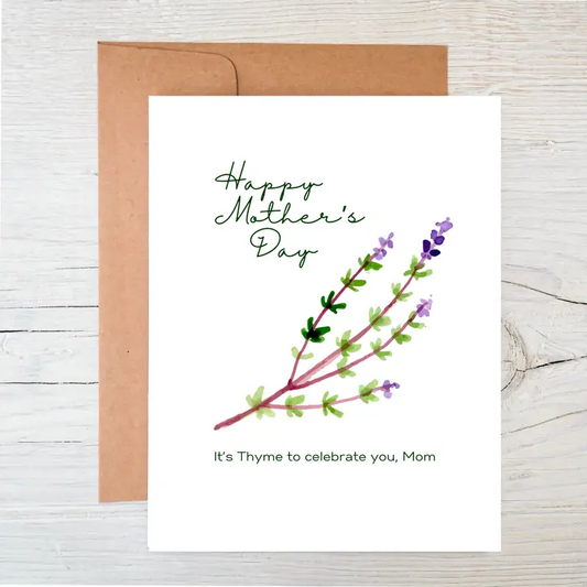 Raven's Edge Studio - Plantable Card | Mother's Day Card | Thyme To Celebrate You