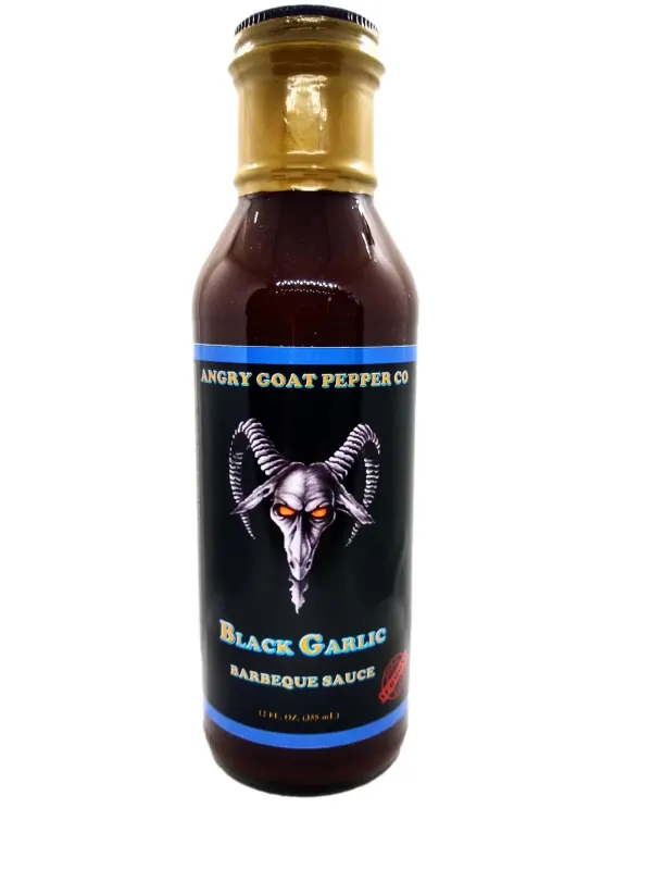 Angry Goat Pepper Co. BBQ Sauce- Black Garlic 12oz