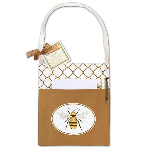 Alice's Cottage - Gratitude Bag - Note Pad and Pen GR-492 Bee