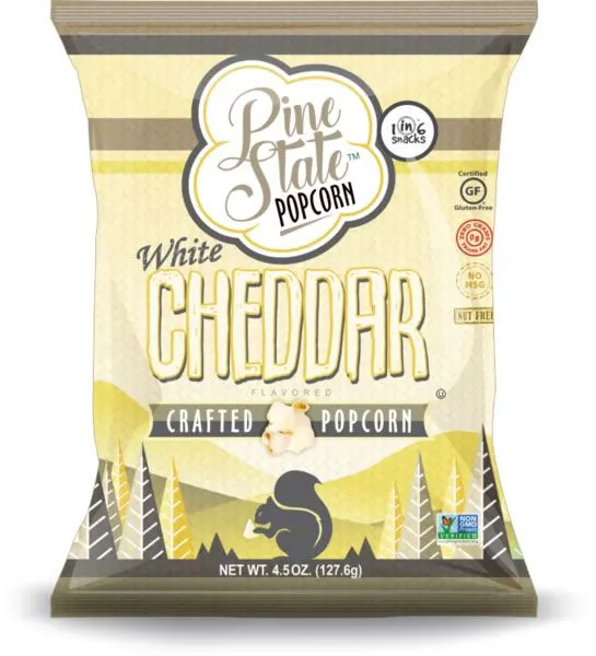 1 in 6 Snacks Pine State Popcorn - Crafted Popcorn - White Cheddar DISCOSVF