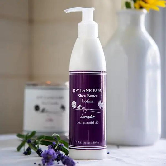 Joy Lane Farm - Lavender Shea Butter - Moisturizing Hand and Body Lotion 8 oz
