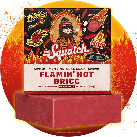 Dr. Squatch - Flamin' Hot Bricc 5 oz bar soap - WH-BAR-CHE-01