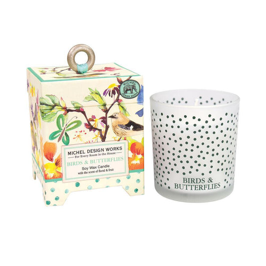 Michel Design Works - Birds & Butterflies 6.5 oz. Soy Wax Candle CAN371 DISVEN