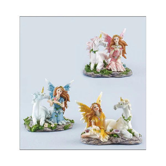 Land & Sea - Fairy w/Unicorn 5" FA48