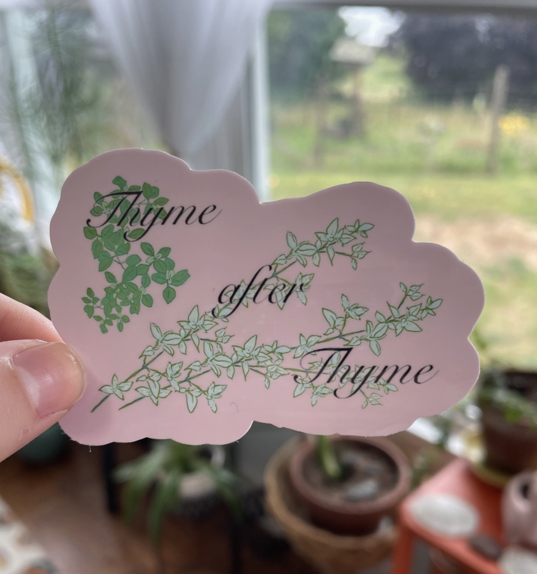 Raven's Edge Studio - Herb Sticker ~ "Thyme after Thyme"