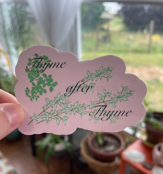 Raven's Edge Studio - Herb Sticker ~ "Thyme after Thyme"