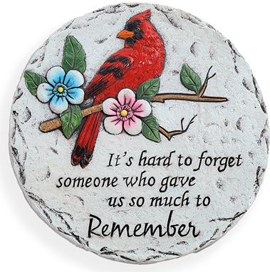 Special T - Resin Cardinal Memory Stone - T24099 (Remember)