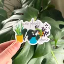 Raven's Edge Studio - Houseplant Sticker - "More Plants Please"