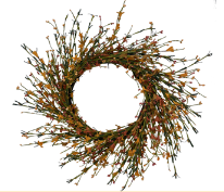 22" Cinnamon Buttercup Wreath 10-3200-cbw