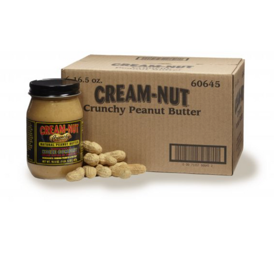 KOEZE -  Cream Nut Natural Crunchy Peanut Butter 16.5oz 60645