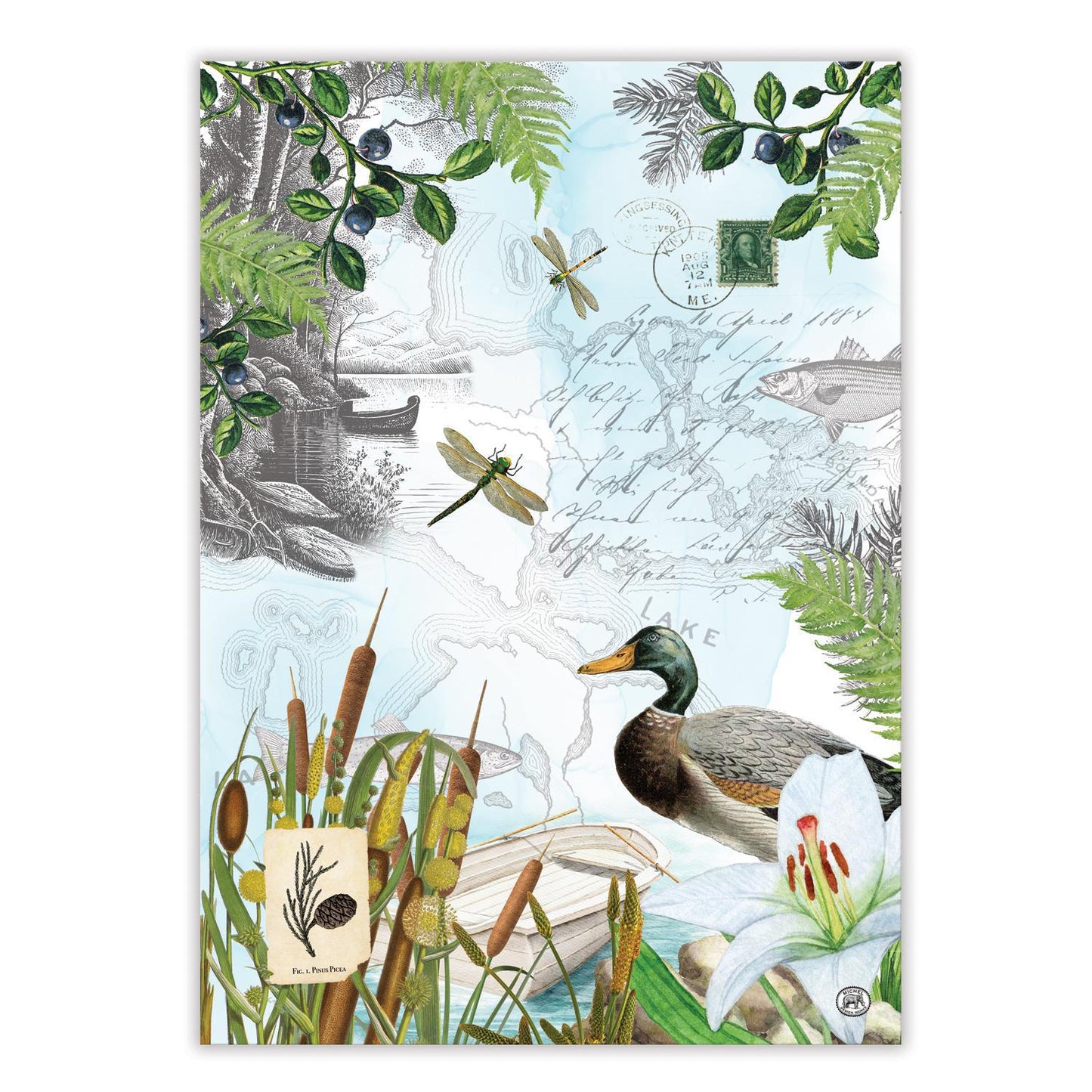 Michel Design Works - By the Lake Kitchen Towel 810429