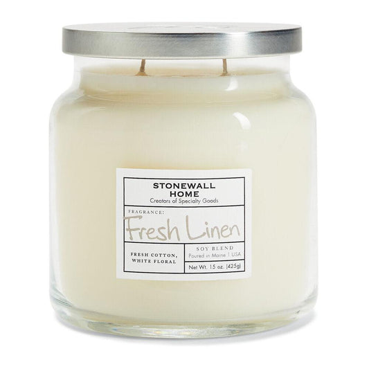 Stonewall Kitchen Fresh Linen - Medium Apothecary* 14 oz jar 651602