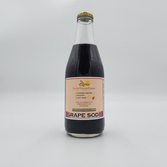 Sunny Valley Farms - Grape Soda 12 oz Glass Bottle