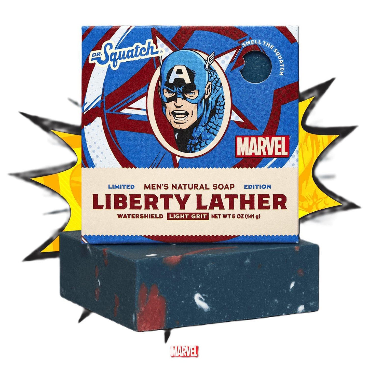 Dr. Squatch - Avengers - Liberty Lather Bar Soap 5 oz