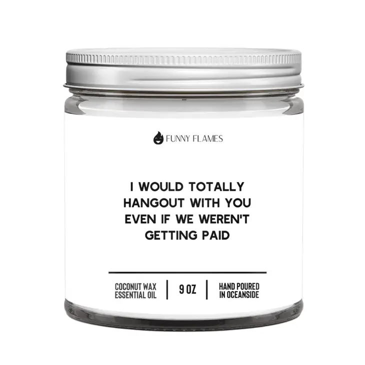 Funny Flames Candle Co - I Would Totally Hangout with You 9oz