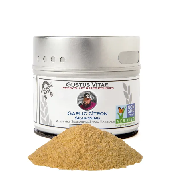 Gustus Vitae Garlic Citron Seasoning - Tin