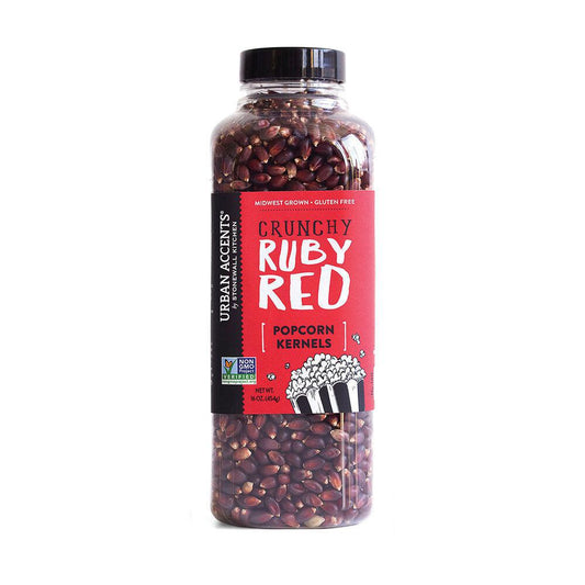 Stonewall Kitchen Urban Accents Ruby Red Popcorn Kernels 16 oz bottle 371602 DISCO