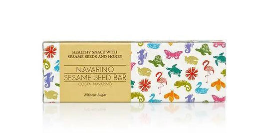 Hellenic Farms - Navarino Icons Collection - Sesame Seed Bar with Honey 40G - 801-V92V1