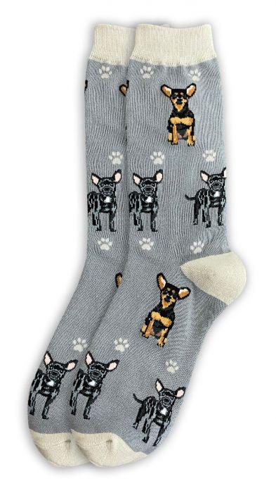 E&S Pets - Chihuahua, Black Full Body Socks 800 FB -11