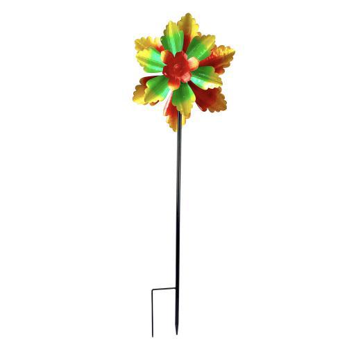 RCS Spinner Hanging Double Flower Red/Green/Yellow 32612