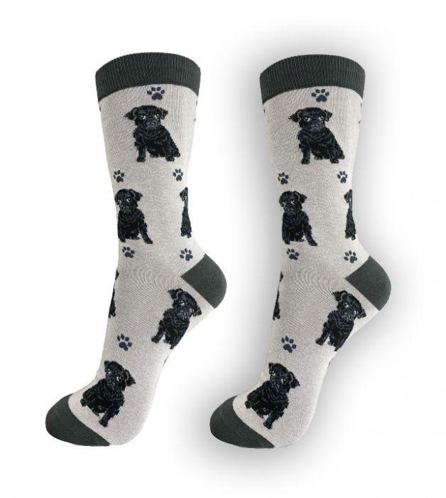 E&S Pets - Pug black Full Body Socks 800 FB-32