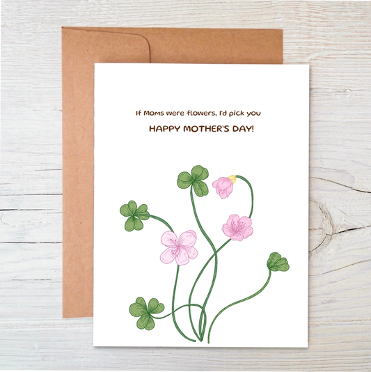 Raven's Edge Studio - Mother's Day Wildflower Seed Card - Pink Flowers