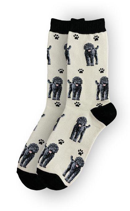 E&S Pets - Labradoodle, Black Full Body Socks 800 FB -121a