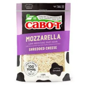 Cabot Creamery - Shredded Mozzarella Skim Milk - 8 OZ 1153 DISCO