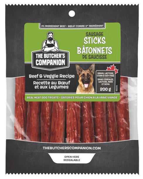 The Butcher's Companion - Butcher's Dog Sausage Beef Veggie Sticks 8.8oz  23400379